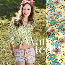 114 см шелковая ткань метр против морщин крепдешин шелковая ткань модный принт рубашка платье креп ткань оптом шелковая ткань