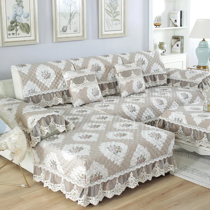 

Simple Modern Sofa Cover Printing Cotton and Linen Art Non Slip Sofa Cover Cushion