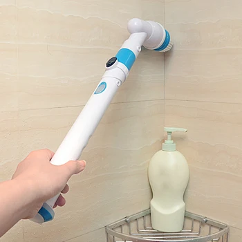 

Multifunctional Electric Cleaning Brush Rechargeable Household Detergent Kitchen Toilet Cleaning with Extended Adaptive Tub