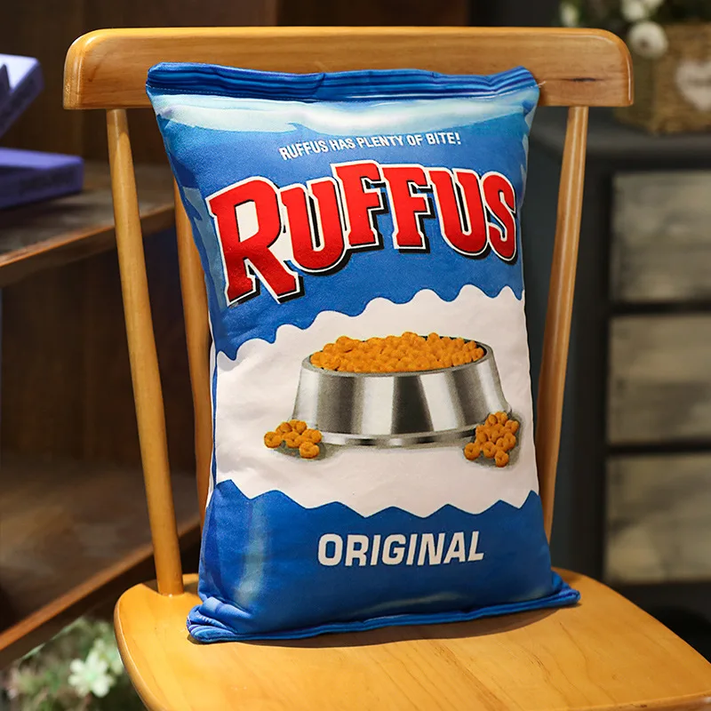 Comida de Cachorro Criativo Realista Petiscos Pelúcia Travesseiro Simulação Gato Batatas Fritas Biscoito Lifelike Comida Snack Coxim Plushie Adereços Presente 12 comida snack coxim plushie adereços presente
