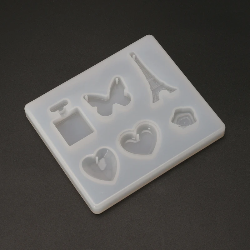 

Silicone Mold Mirror Crafts DIY Jewelry Making Pendant Epoxy Resin Cake Findings Y4QB