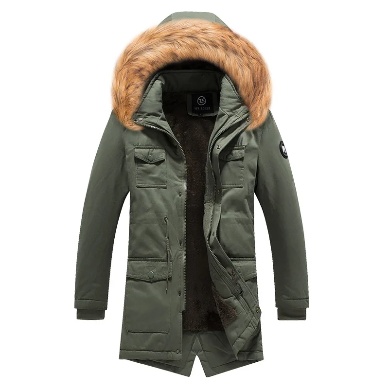 Зимнее шерстяное пальто, Мужская брендовая Повседневная Базовая длинная куртка, ветровка, Мужская парка, новое модное пальто, мужские пальто, хлопковое пальто