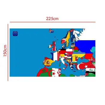 

150x225cm DIY European Map Office Home Wall Decor Map Poster Waterproof Photography Background Photo Studio Backdrop