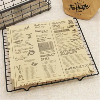 

25Pcs Non-stick Wax Paper Sandwich Grease Paper Food Wrappers Wrapping Paper For Bread Burger Fries Oilpaper Baking Pastry Tools