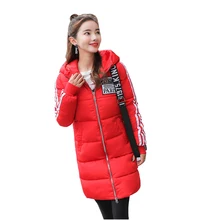 Зимний пуховик, хлопковое пальто, женская средней длины, модное тонкое хлопковое пальто с щуком, Женская Корейская Толстая куртка с капюшоном
