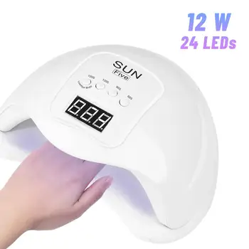

12W UV LED Lamp Nail Dryer Nail Quick-Drying Color Gel Smart Timing Ultraviolet Manicure Nail Art Tools Lamp For Nails