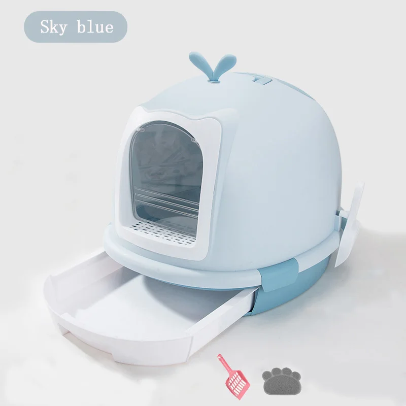 

Cat Sand Pot Closed Drawer Type Cat Toilet Extra Large Cat Dung Pot Anti-splashing and Deodorizing Cat Sand Pot Cat Products
