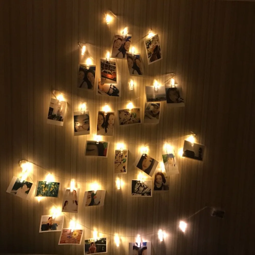 LED Clip Light String Fairy Lights Snowflake Xmas Tree Christmas Home Decor LED Clip Light String Fairy Lights Snowflake Xmas Tree Christmas Home Decor