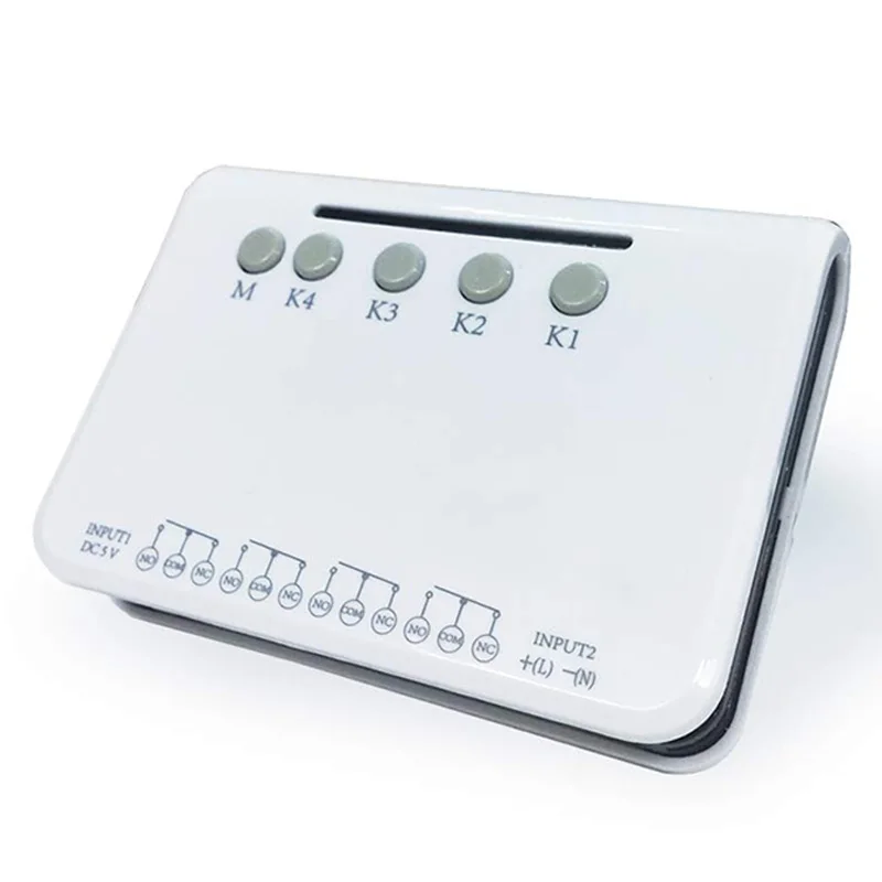 

4 Channel WiFi Momentary Inching Relay Self-Locking Switch Module WiFi Relay Switch Module Smart Home Remote Control, DC 7-32V