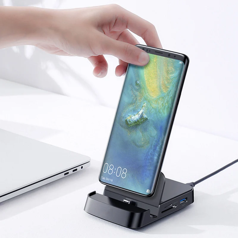 Док-станция type C-HDMI для зарядки SD TF удлинитель для MacBook samsung NC99