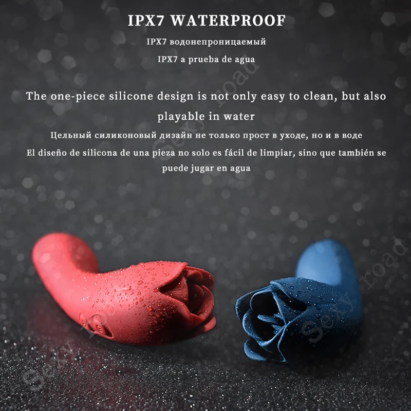 Oral Sex Licking Tongue Vibrator rose vibator Toys for Women sexy Silicone Dildo Vibrator clitoris sucking stimulator massager 3