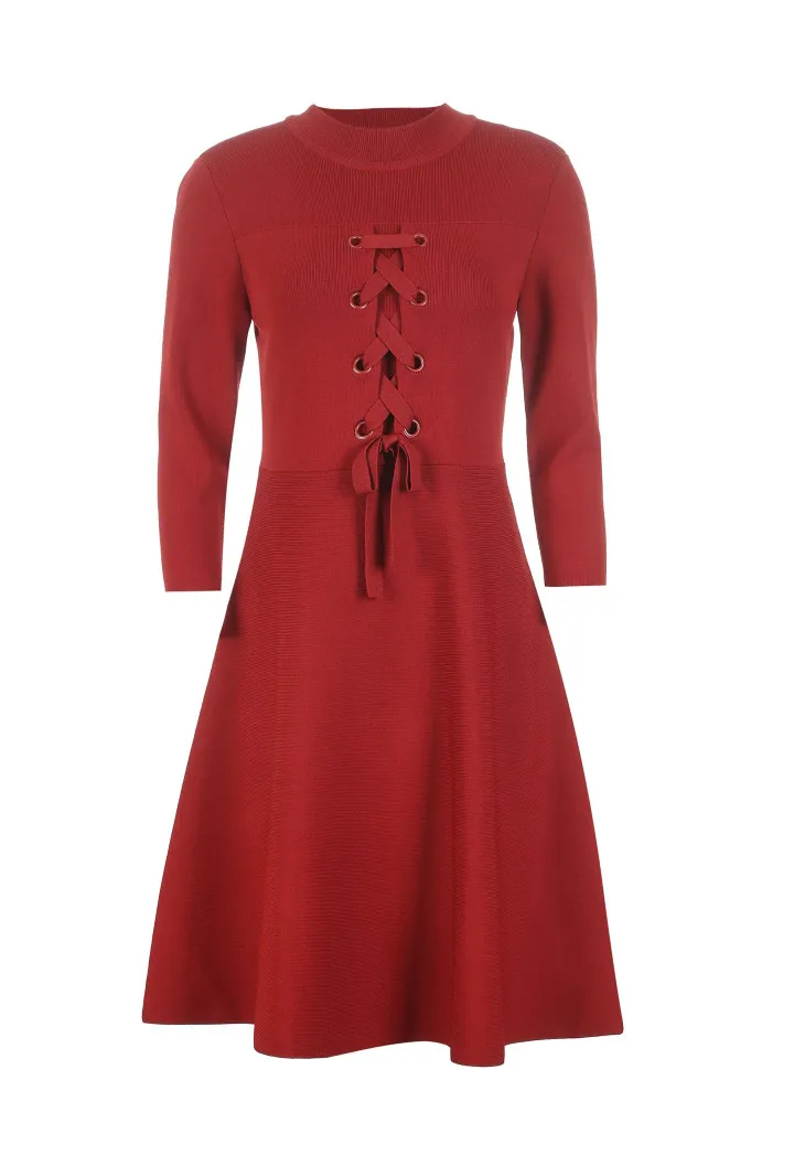 Vero Moda женское облегающее декоративное трикотажное платье на шнуровке | 319146516