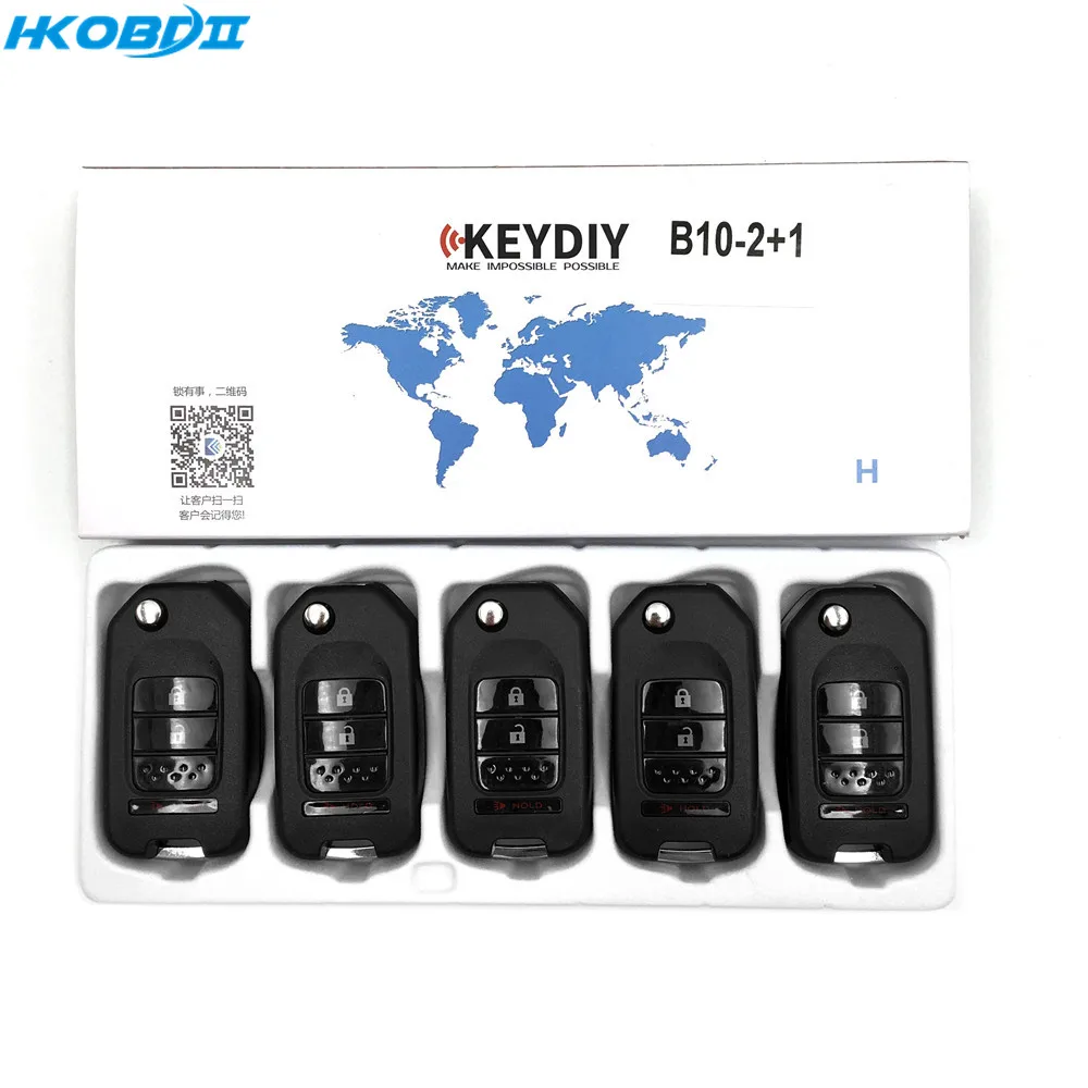 HKOBDII KEYDIY Original KD B10-2+1 3 Button B series Universial Remote For KD900/KD-X2/ URG200/KD MINI Series | Автомобили и