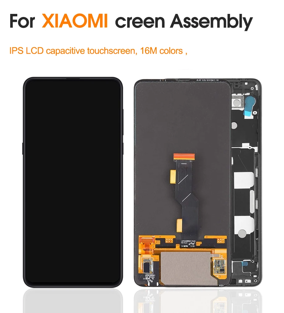 Супер AMOLED для 6,3" Xiaomi Mix 3 ЖК-дисплей рамка+ сенсорный экран панель дигитайзер Замена для Xiaomi Mix3