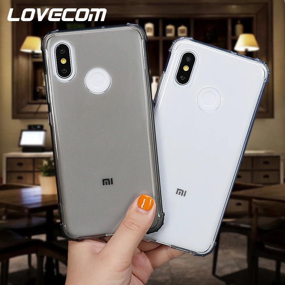 

LOVECOM Shockproof Phone Case For Xiaomi Redmi K20 Pro Note 7 6 6A Pro 9 8 SE Lite Soft TPU Armor Airbag Clear Back Cover Case