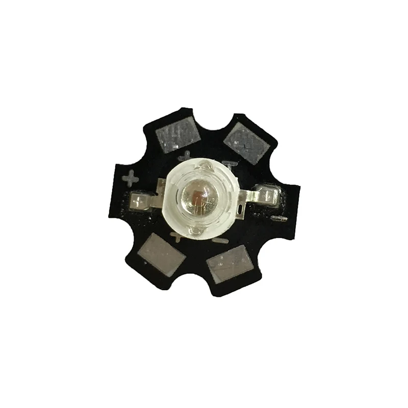 Orange with Heatsink 10 шт. светодиодный 3W-Диодная лампа лампада желтый RGB УФ-белый диодный светодиодный радиатор с металлической пластиной алюминиевая основа Звездный светильник для выращивания всего спектра - Цвет: Orange with Heatsink