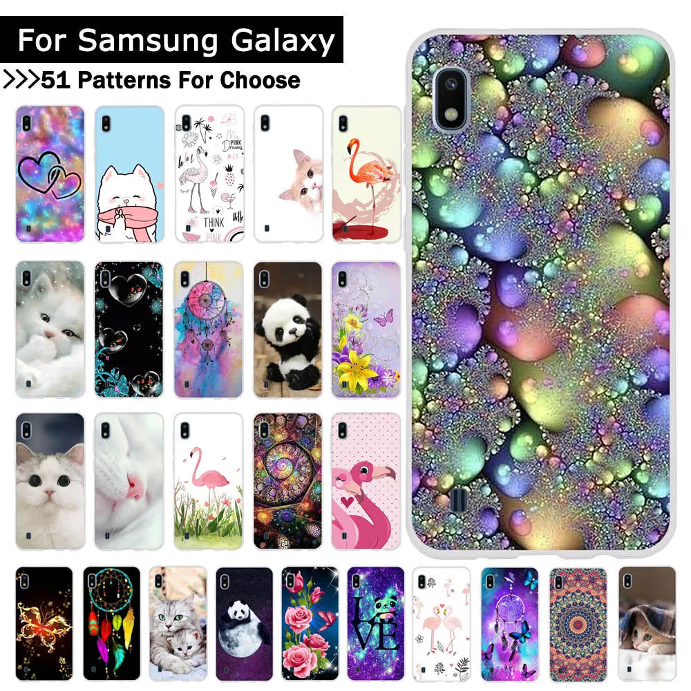 Чехол для телефона Samsung Galaxy A10 A20 A30 A40 A50 A70 цветные окрашенные мягкие силиконовые