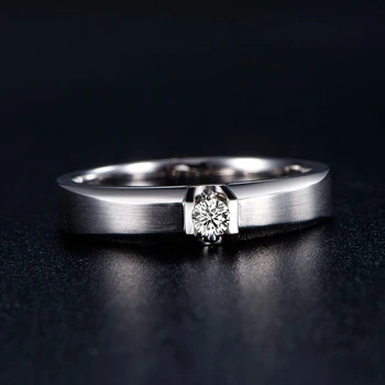 

18K Gold 0.09ct Diamond Ring for Men Genuine K Gold and Natural Diamond Men Ring Wedding Engagement Ring Fine Jewelry