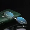 Retro Anti-Blue Light Reading Glasses Oval Design Half Frame Hyperopia Eyeglasses Round Glasses Men Women Flexible Frame +3.5+4 6
