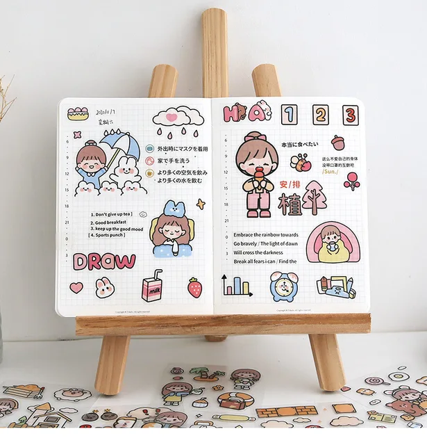 Pet Stickers holiday: 20pcs Kawaii Stickers for Journaling Cute