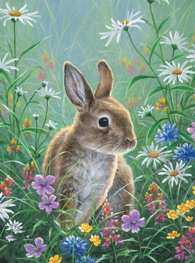 JMINE-Div-5D-Bunny-Flower-Rabbit-Full-Diamond-Painting-cross-stitch-kits-art-High-Quality-Animal