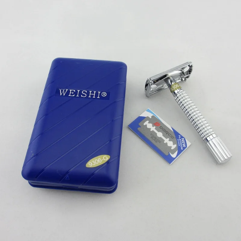 WEISHI 9306 Double Edge Безопасность бритвы Для мужчин ручной с путешествия Пластик