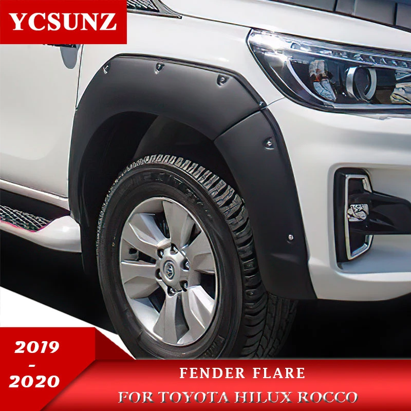 Modified Fender Flares Mudguards For Toyota Hilux Rocco 2019 2020 Accessories Sr5 Conquest Double Cabin Arch Wheel Ycsunz Mudguards Aliexpress