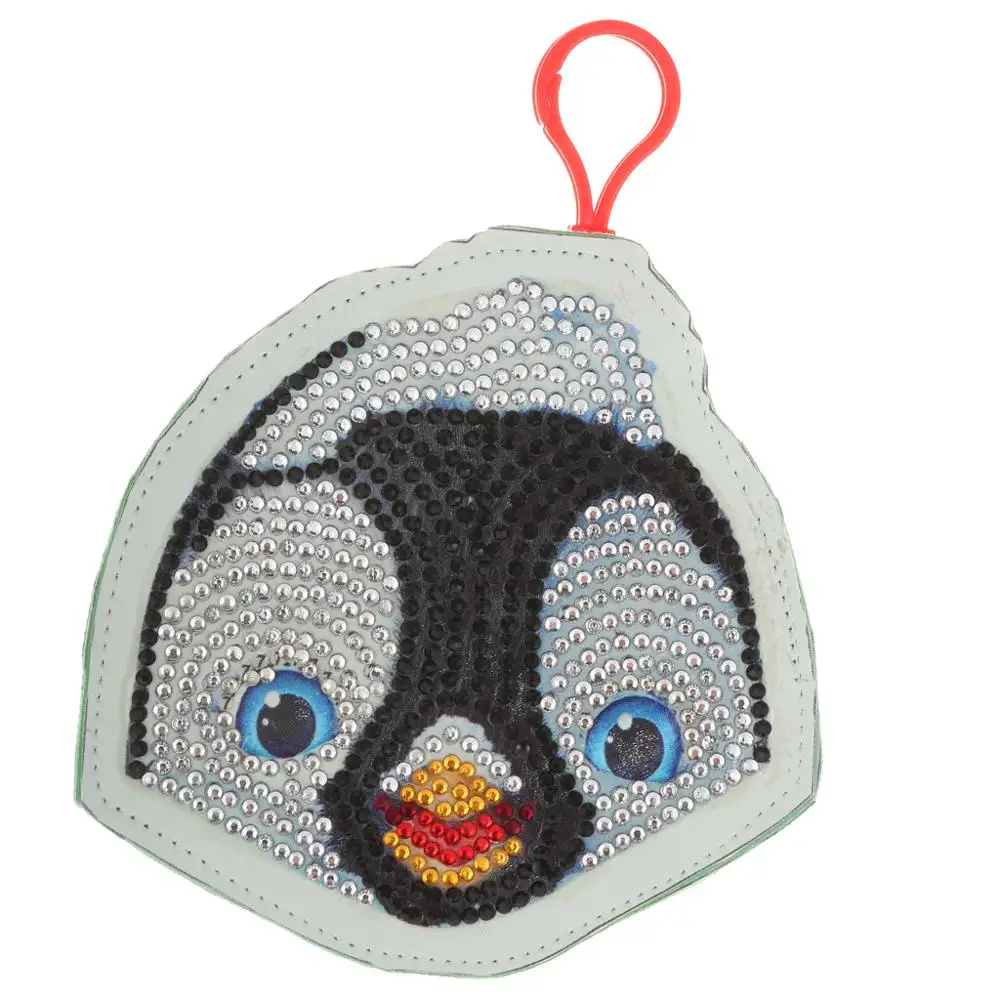 Penguin Shaped Keychain Pendant 3D DIY Point Drill Key Chain Coin Purse Diamond Painting Decoration key Ring Pendants ornaments | Дом и сад