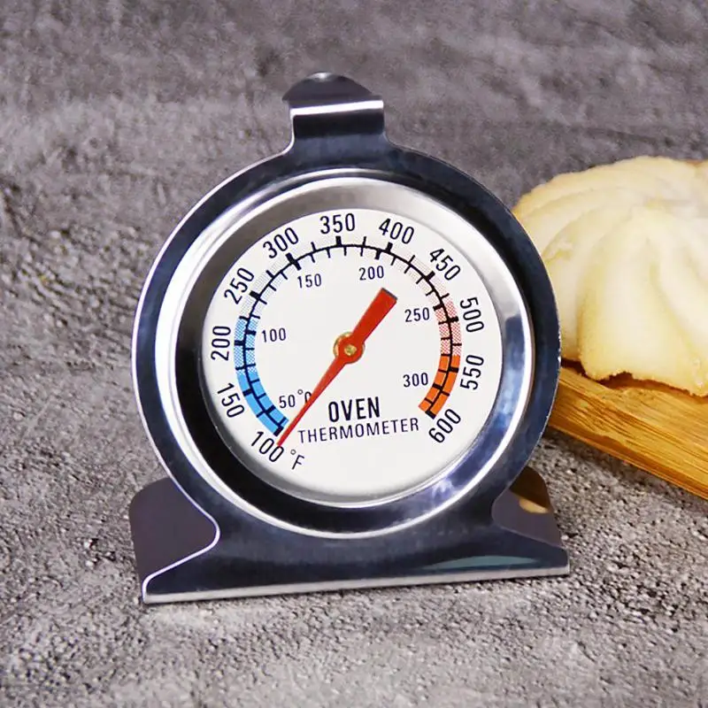 Stainless Steel Food Stand Up Dial Oven Thermometer Temperature Gauge Gage
