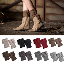 10 стилей женские гольфы, зимние вязаные шерстяные носки, теплые леггинсы, короткие сапоги