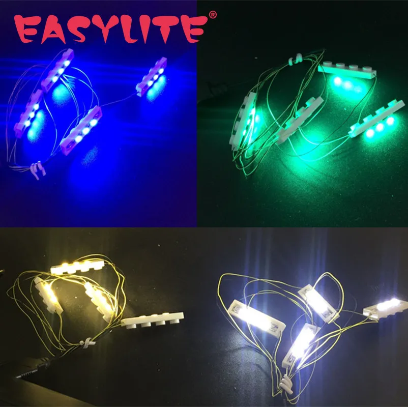 

1 PCS Strip Lights with Bricks 4 In 1 USB LED Light Up Kit Creator House Light Accessorie For Building Blocks Model Bricks Toy