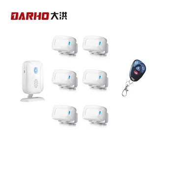 Darho 웰컴 모션 센서 보안 알람, 36 곡 초인종 차임, 무선 스마트 홈, 4 LED 야간 조명, 문 창문 상점