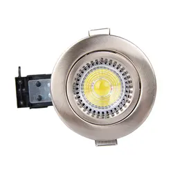 4 X GU10 Fire Rated Recessed Downlight Satin Chrome Fixed Spotlight IP2085x132mm High Quality Fireproof Downlight Stand