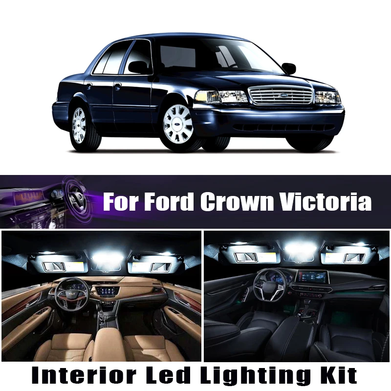 Для Ford Crown Victoria 1992-2011 Canbus автомобиля светодиодный Интерьер Карта Купол