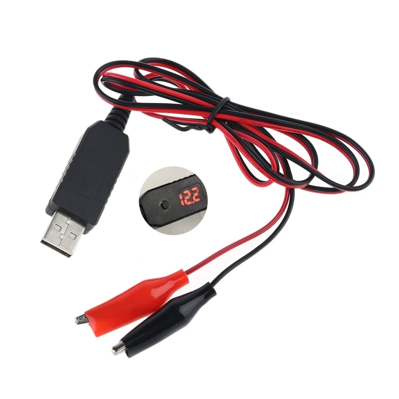 Universal QC3.0 USB to 5V 6V 8.4V 12V AA AAA 9V Battery Eliminator Can Replace 4-8pcs AA AAA Batteries Adjust Voltage Cable battery eliminator
