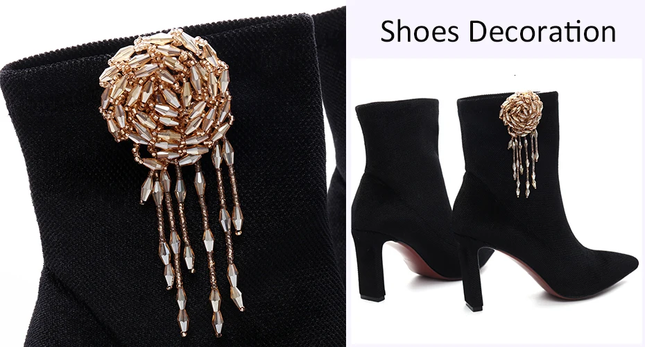 IngeSight.Z, 2 шт., элегантные акриловые длинные кисточки, украшение для обуви, очаровательные женские туфли с пряжкой, модные ювелирные аксессуары, ножной браслет