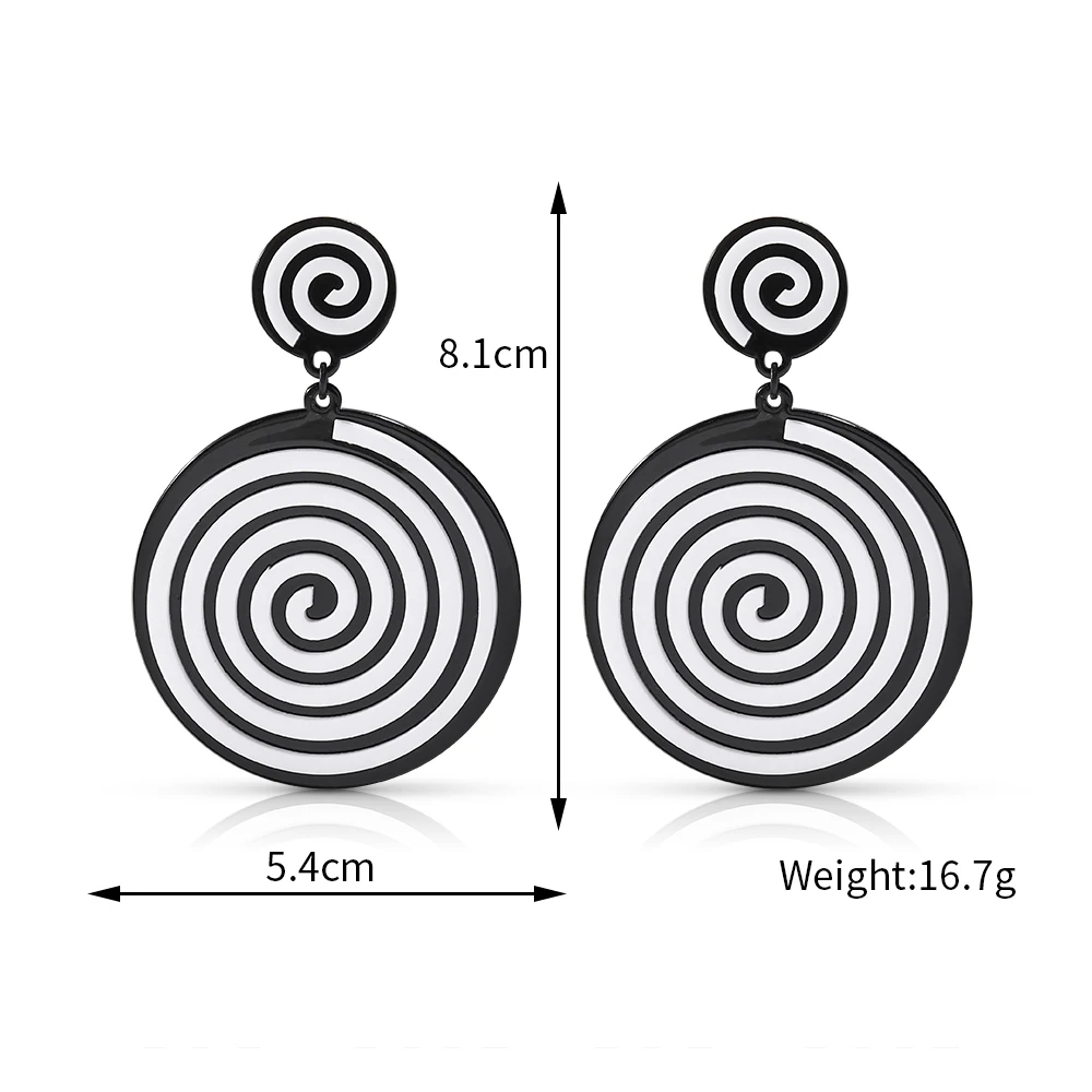 13 Styles ECO-Friendly Acetat Round Drop Earring For Women Double Layer Triangle Square Earring Gift
