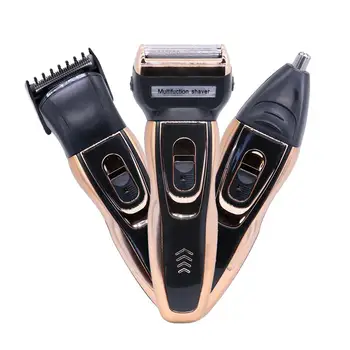 

Electric Shavers Hair Clippers Rechargeable Nose Hair trimmer Wet Dry Electric Shavers Men Waterproof 3In1 Rotary Electric Razor