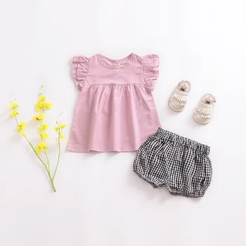 

2020 Cotton Baby Girl Shorts Summer Ruffle Bloomer Shorts For Girls Toddler Double Gauze Casual Fashion Petti Short Pant