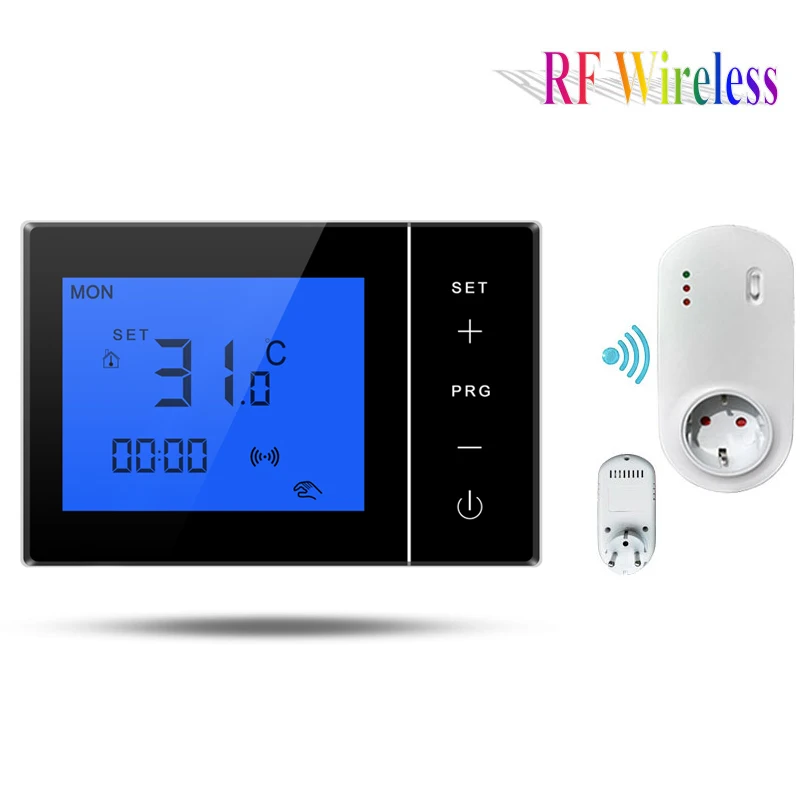 Wireless Battery Thermost Battery Powered Plug Receiver Underfloor