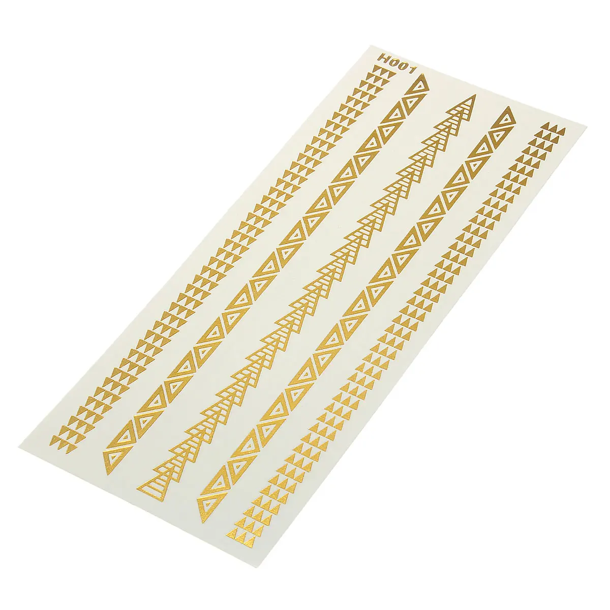 Temporary Tattoos Metallic Tattoo Gold Silver Black Flash Flash Inspired sheet