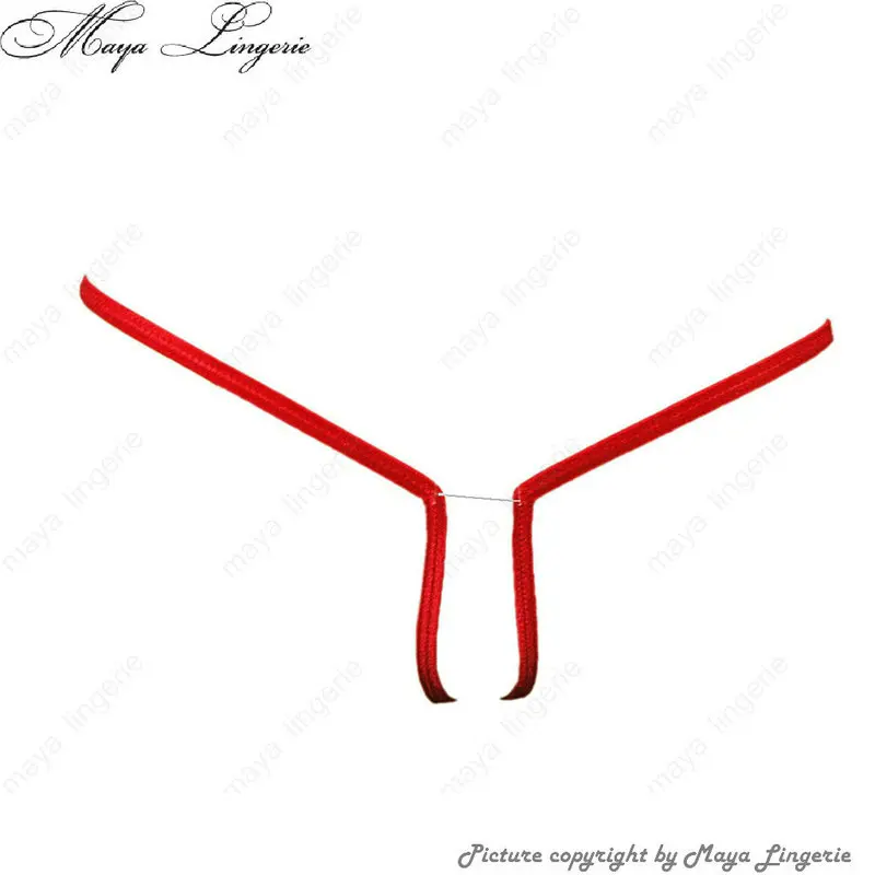 Candy Cherries Panties Sexy Rope Micro GString Ladies Tiny Sling Solid Underwear Hollow Out Tangas Open Crotch Mini Thong NV0041 men s strap sexy decorative erotic props leather adjustable chest strap gay underwear muscle sling