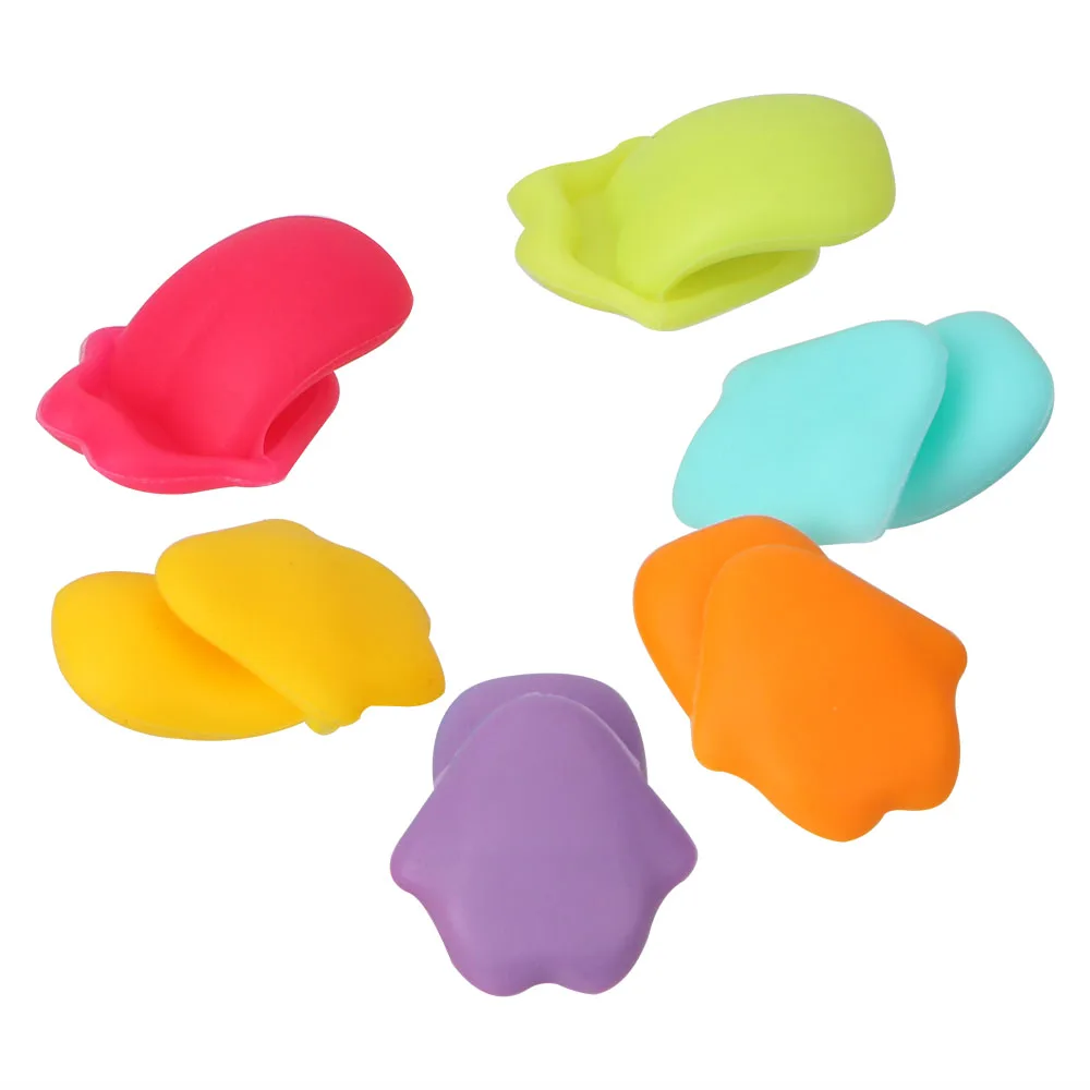 Drinking Party 6Pcs/set Dedicated Tag Wine Glass Rubber Tongue Cup Sticker Silicone Sticker Suction Cup