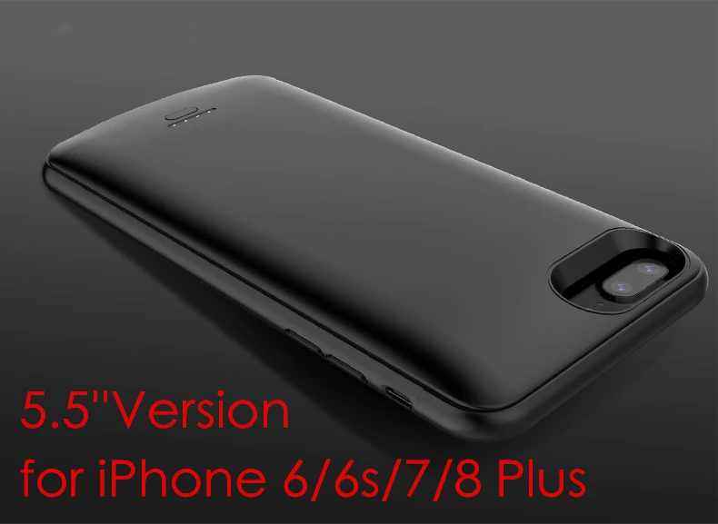 for 6 6s 7 8 Plus Для iPhone 8 7 6 зарядное устройство чехол аудио ультратонкий Магнитный 4000mAh 5500mAh Powerbank для iPhone 6 7 8 Plus чехол для батареи - Цвет: for 6 6s 7 8 Plus