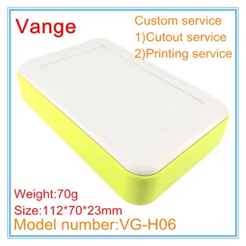 

2pcs/lot injected plastic case IP54 portable ABS plastic enclosures housing for electronic project box 112*70*23mm