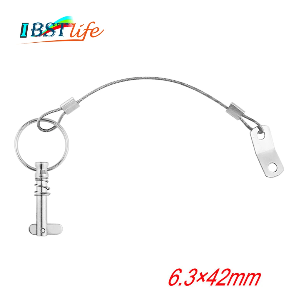 63mm14inchQuickReleasePinwithLanyardforBoatBiminiTopDeck