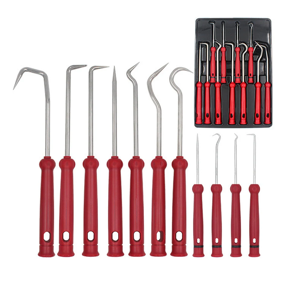 

11pcs Car O-Ring Oil Seal Tool Scraper Removal Special-Shaped Hooks Tools Oil Seal Rubber Extractor Puller Screwdriver Hand DIY