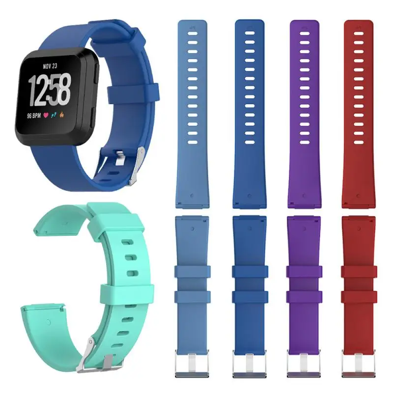 Ремешок силиконовый для смарт-часов Fitbit Versa lite/Versa Модный Блестящий браслет