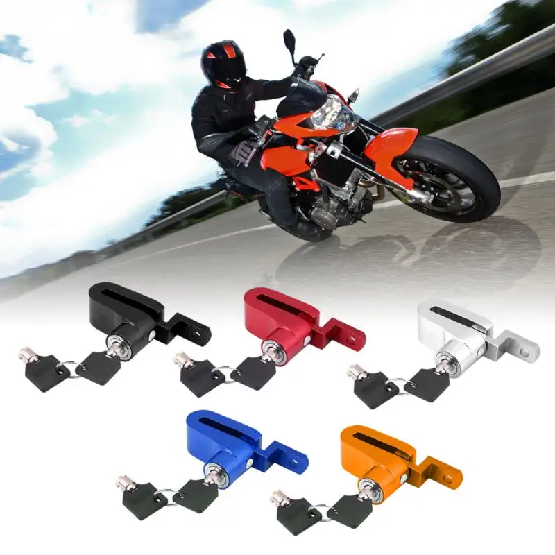 Anti-roubo de Bloqueio de Freio a Disco da Roda Dispositivo com Suporte de Montagem Motocicleta Bicicleta Scooter Segurança Resistente Nova 2 Proteção contra roubo