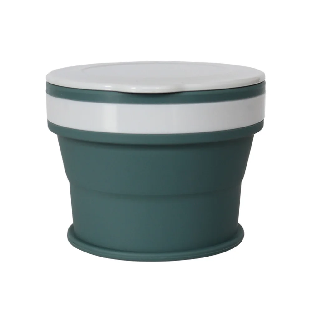 Dark Green Для дома, кемпинга, портативный, герметичный, офисный, силиконовый, для путешествий, кофе, чай, складная чашка - Цвет: Dark Green